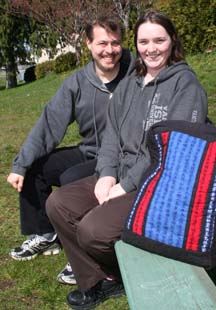 CLASS SIZE matters: Aaron Horon-Schultz and Jolene Pirart have taken a year of university studies at the Powell River Campus. They will take second-year courses through distance learning at the campus.
